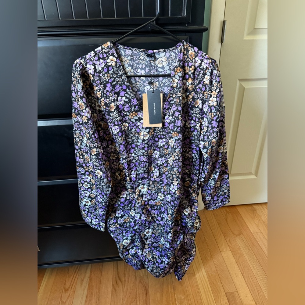 Floral Ruched Dress